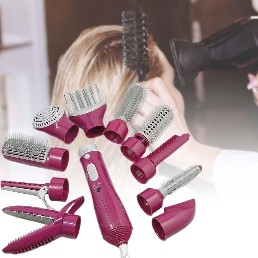 ヘアドライヤー ブラック ブラシアタッチメント付き Amazon | Fenteer 10個のブラシアタッチメント付き熱風